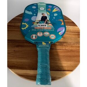 Franklin Sports Youth Pickleball Paddle 1302 Leo Chun Space Blue Fiberglass 1302